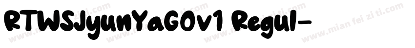 RTWSJyunYaG0v1 Regul字体转换